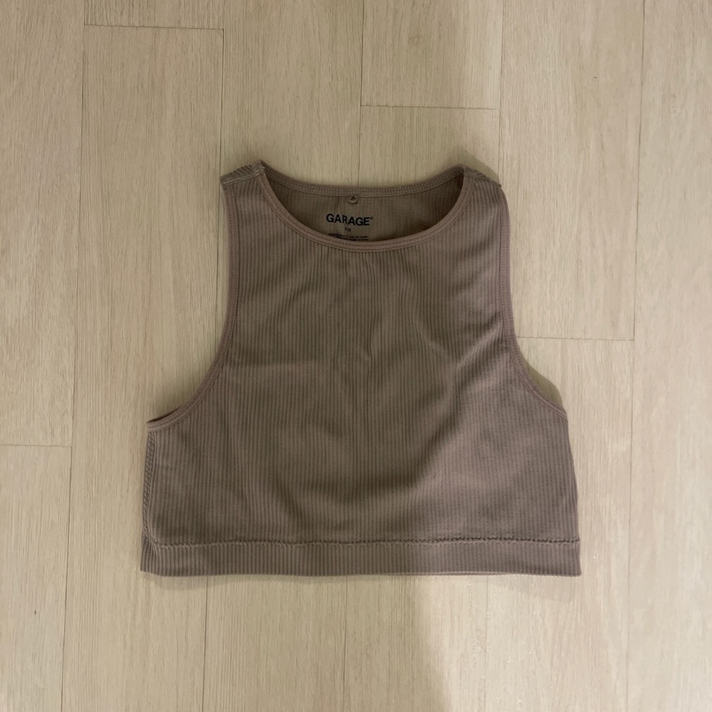 Garage Tan High Neck Tank